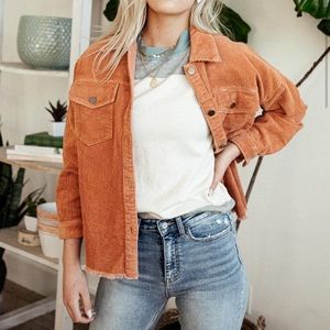 NWT!!! Bohme corduroy shirt jacket